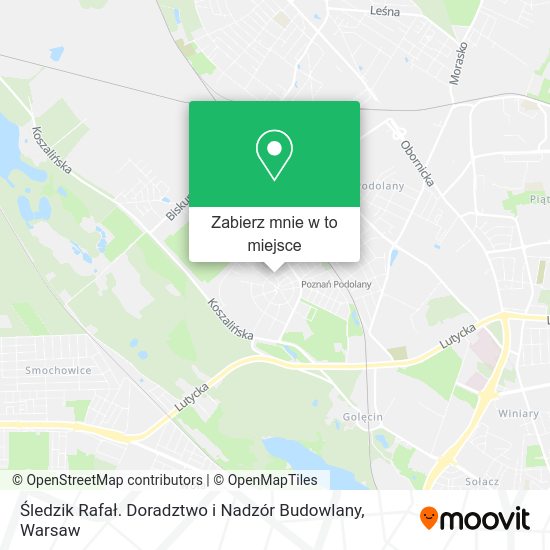 Mapa Śledzik Rafał. Doradztwo i Nadzór Budowlany