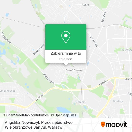 Mapa Angelika Nowaczyk Przedsiębiorstwo Wielobranżowe Jan An