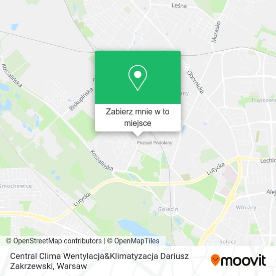 Mapa Central Clima Wentylacja&Klimatyzacja Dariusz Zakrzewski