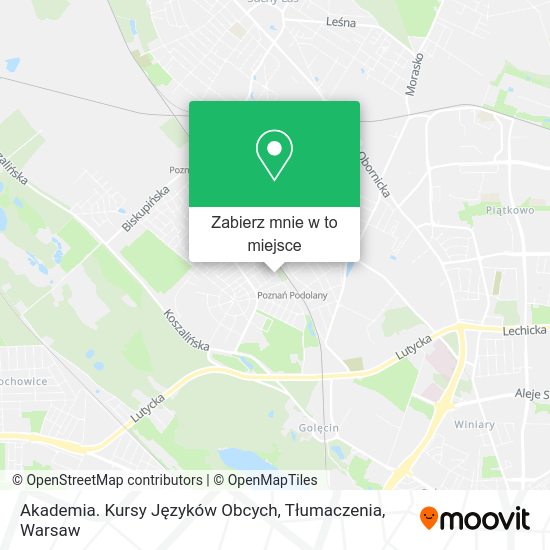 Mapa Akademia. Kursy Języków Obcych, Tłumaczenia