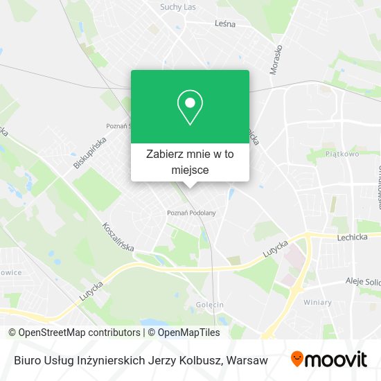 Mapa Biuro Usług Inżynierskich Jerzy Kolbusz