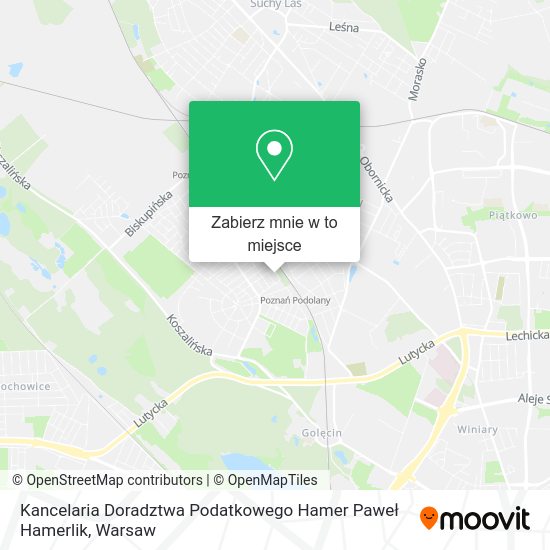 Mapa Kancelaria Doradztwa Podatkowego Hamer Paweł Hamerlik