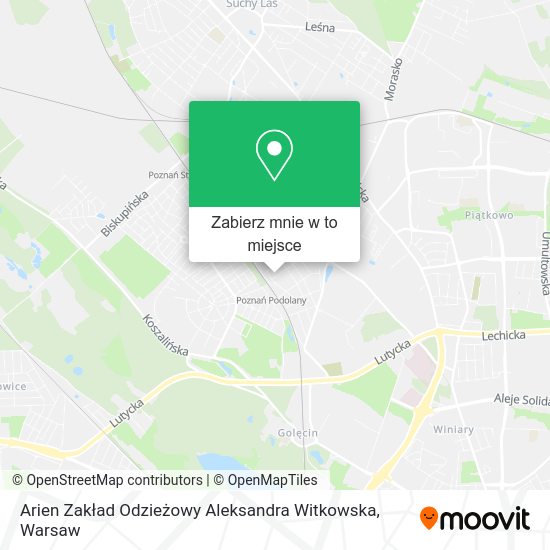 Mapa Arien Zakład Odzieżowy Aleksandra Witkowska