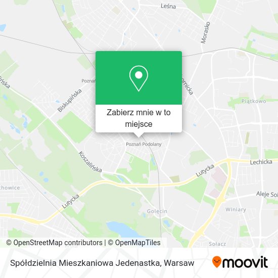 Mapa Spółdzielnia Mieszkaniowa Jedenastka