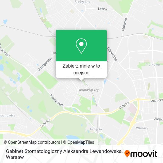 Mapa Gabinet Stomatologiczny Aleksandra Lewandowska