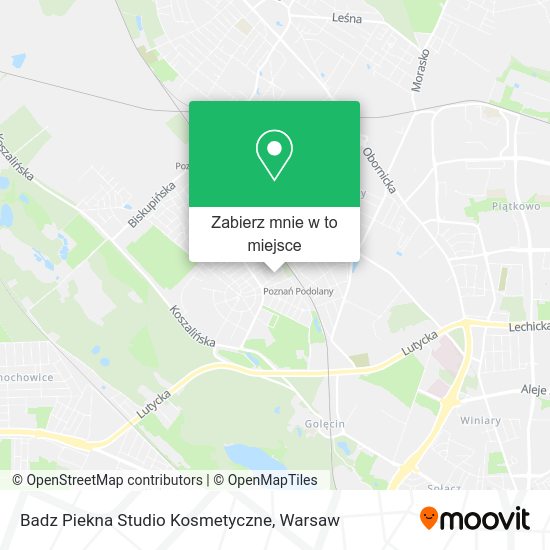 Mapa Badz Piekna Studio Kosmetyczne