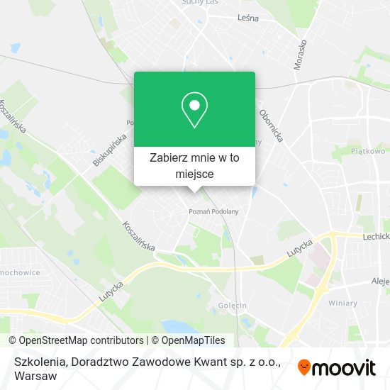 Mapa Szkolenia, Doradztwo Zawodowe Kwant sp. z o.o.