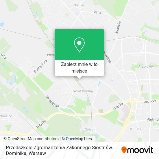 Mapa Przedszkole Zgromadzenia Zakonnego Sióstr św. Dominika