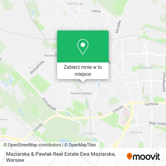 Mapa Maziarska & Pawlak Real Estate Ewa Maziarska