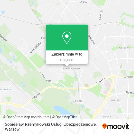 Mapa Sobiesław Rzemykowski Usługi Ubezpieczeniowe