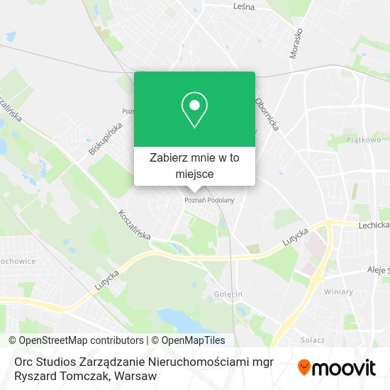 Mapa Orc Studios Zarządzanie Nieruchomościami mgr Ryszard Tomczak