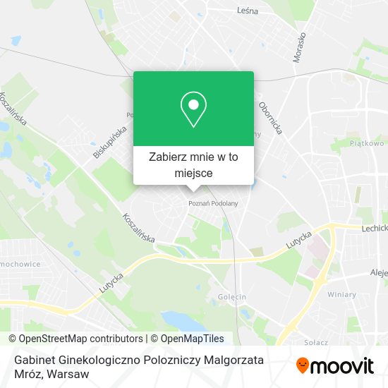 Mapa Gabinet Ginekologiczno Polozniczy Malgorzata Mróz