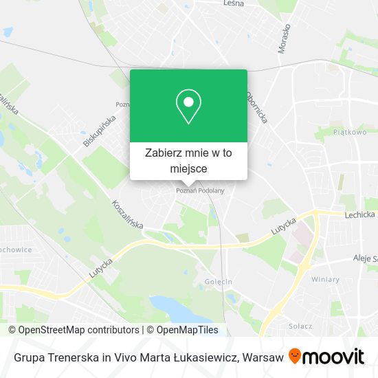 Mapa Grupa Trenerska in Vivo Marta Łukasiewicz