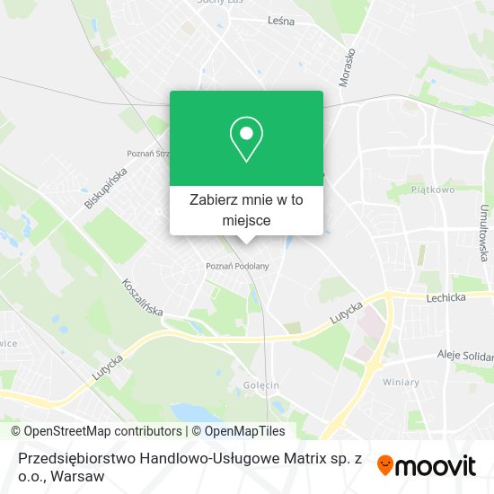 Mapa Przedsiębiorstwo Handlowo-Usługowe Matrix sp. z o.o.