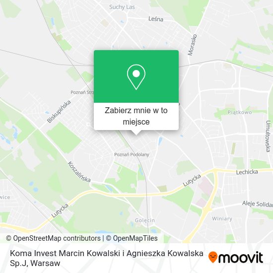 Mapa Koma Invest Marcin Kowalski i Agnieszka Kowalska Sp.J