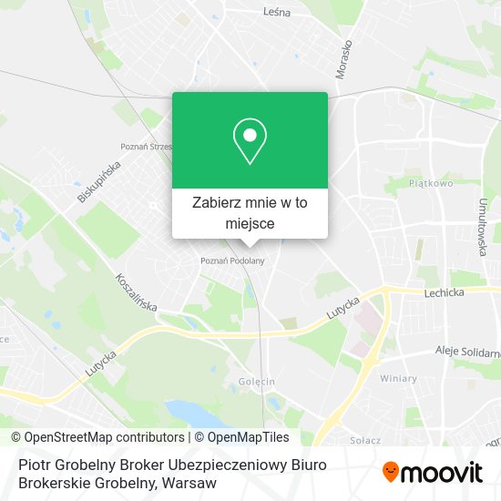 Mapa Piotr Grobelny Broker Ubezpieczeniowy Biuro Brokerskie Grobelny