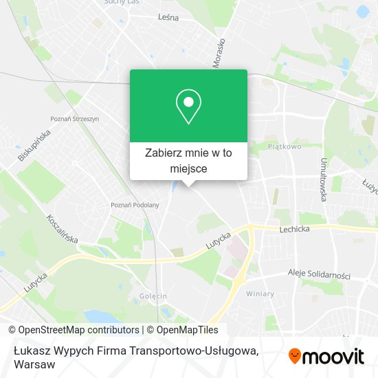 Mapa Łukasz Wypych Firma Transportowo-Usługowa