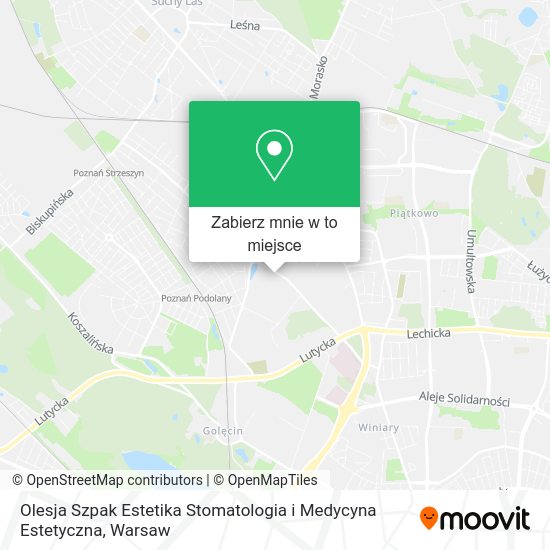 Mapa Olesja Szpak Estetika Stomatologia i Medycyna Estetyczna