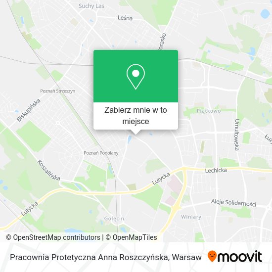 Mapa Pracownia Protetyczna Anna Roszczyńska