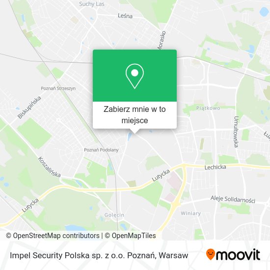 Mapa Impel Security Polska sp. z o.o. Poznań