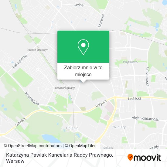 Mapa Katarzyna Pawlak Kancelaria Radcy Prawnego