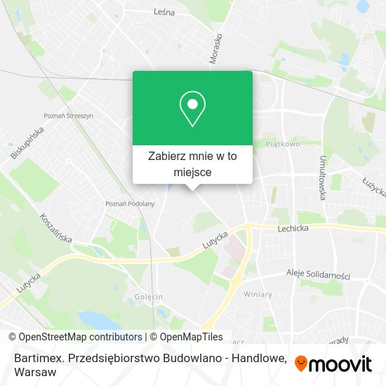 Mapa Bartimex. Przedsiębiorstwo Budowlano - Handlowe