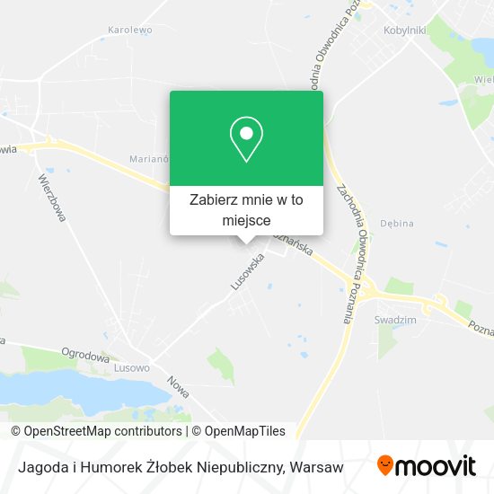 Mapa Jagoda i Humorek Żłobek Niepubliczny