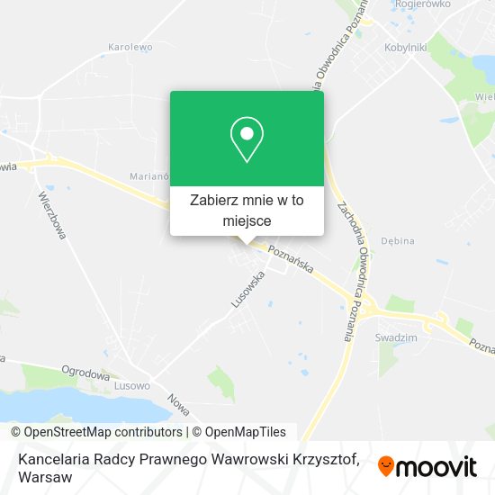 Mapa Kancelaria Radcy Prawnego Wawrowski Krzysztof