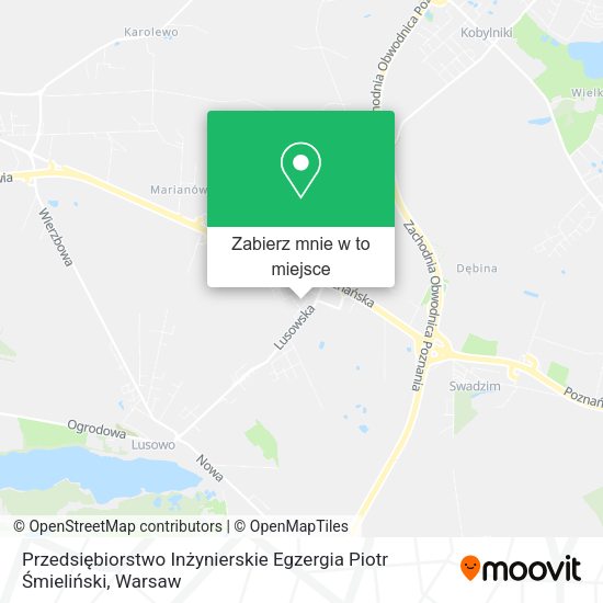 Mapa Przedsiębiorstwo Inżynierskie Egzergia Piotr Śmieliński