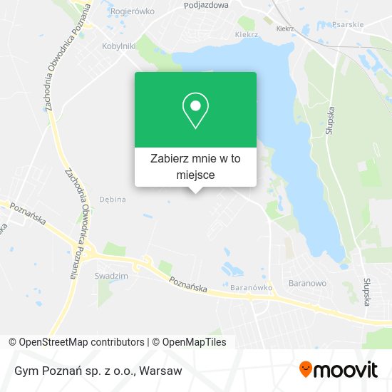 Mapa Gym Poznań sp. z o.o.