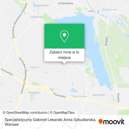 Mapa Specjalistyczny Gabinet Lekarski Anna Szkudlarska