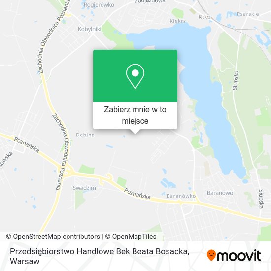 Mapa Przedsiębiorstwo Handlowe Bek Beata Bosacka