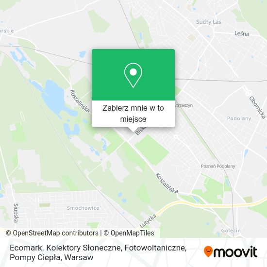 Mapa Ecomark. Kolektory Słoneczne, Fotowoltaniczne, Pompy Ciepła