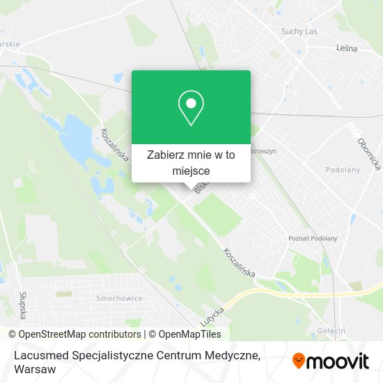 Mapa Lacusmed Specjalistyczne Centrum Medyczne