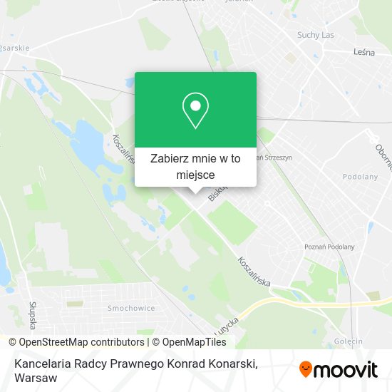 Mapa Kancelaria Radcy Prawnego Konrad Konarski