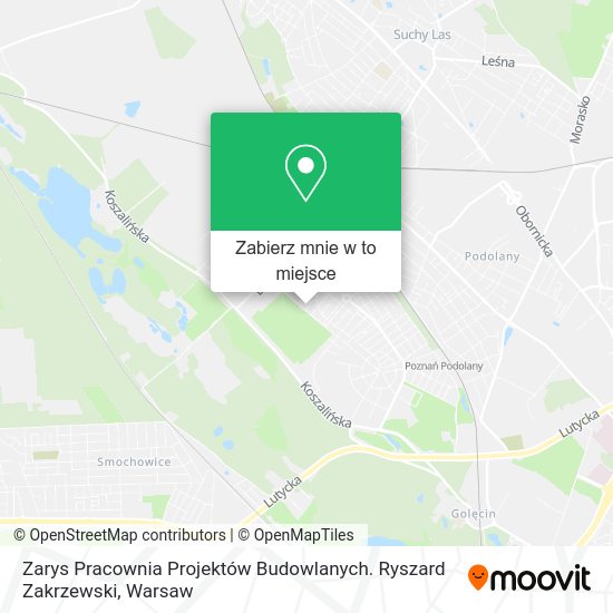 Mapa Zarys Pracownia Projektów Budowlanych. Ryszard Zakrzewski