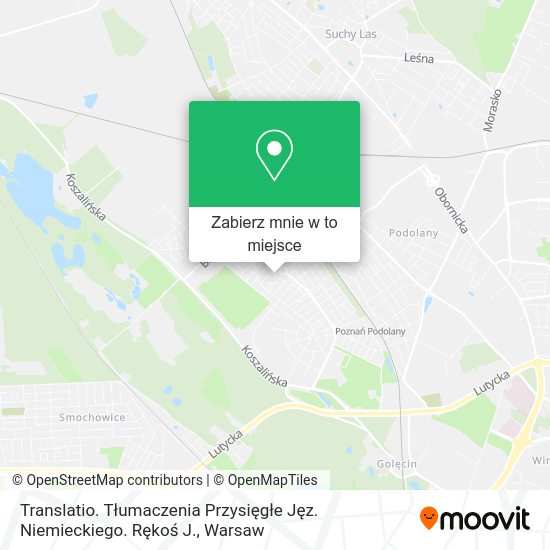 Mapa Translatio. Tłumaczenia Przysięgłe Jęz. Niemieckiego. Rękoś J.