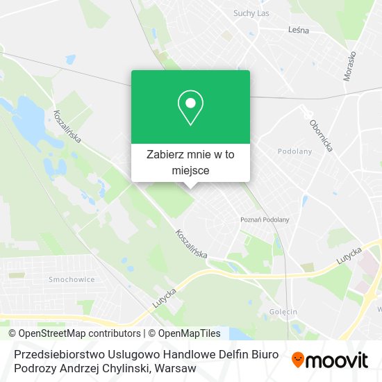 Mapa Przedsiebiorstwo Uslugowo Handlowe Delfin Biuro Podrozy Andrzej Chylinski