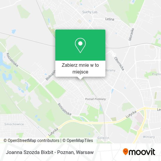 Mapa Joanna Szozda Bixbit - Poznan