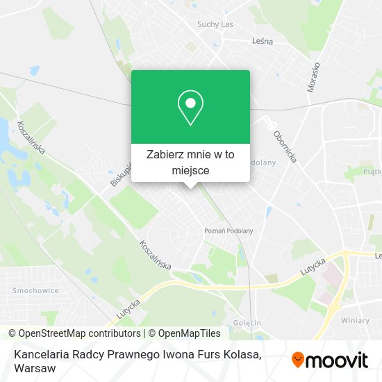 Mapa Kancelaria Radcy Prawnego Iwona Furs Kolasa