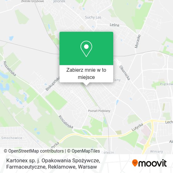 Mapa Kartonex sp. j. Opakowania Spożywcze, Farmaceutyczne, Reklamowe