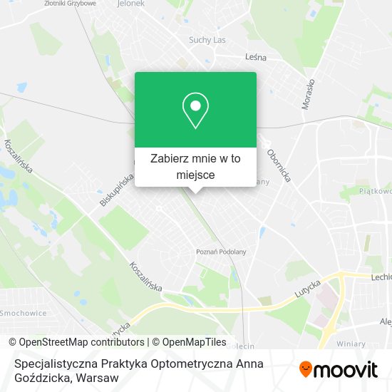 Mapa Specjalistyczna Praktyka Optometryczna Anna Goździcka