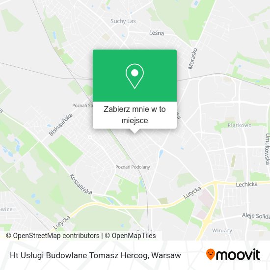 Mapa Ht Usługi Budowlane Tomasz Hercog