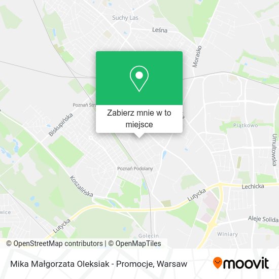 Mapa Mika Małgorzata Oleksiak - Promocje