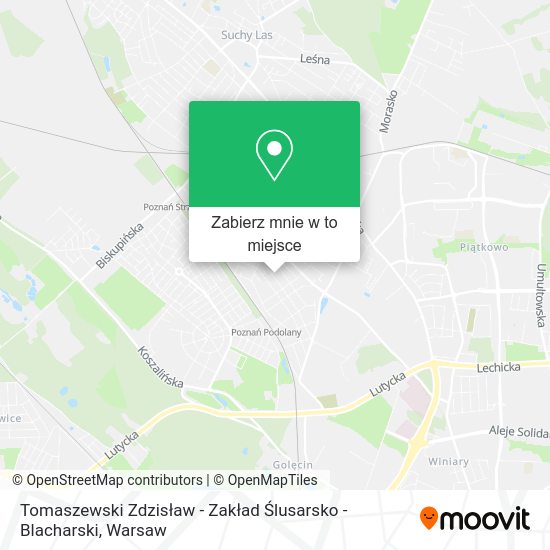 Mapa Tomaszewski Zdzisław - Zakład Ślusarsko - Blacharski