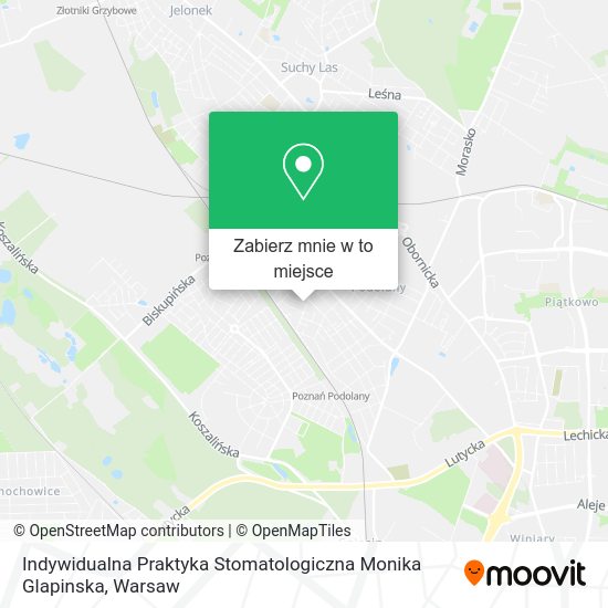 Mapa Indywidualna Praktyka Stomatologiczna Monika Glapinska