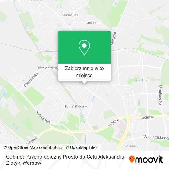 Mapa Gabinet Psychologiczny Prosto do Celu Aleksandra Ziatyk