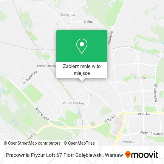 Mapa Pracownia Fryzur Loft 67 Piotr Gołębiewski