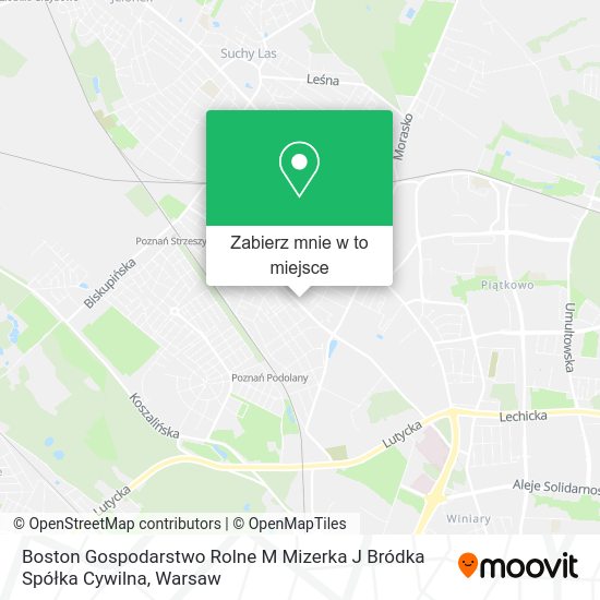 Mapa Boston Gospodarstwo Rolne M Mizerka J Bródka Spółka Cywilna