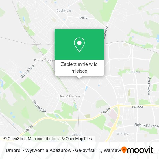 Mapa Umbrel - Wytwórnia Abażurów - Gałdyński T.